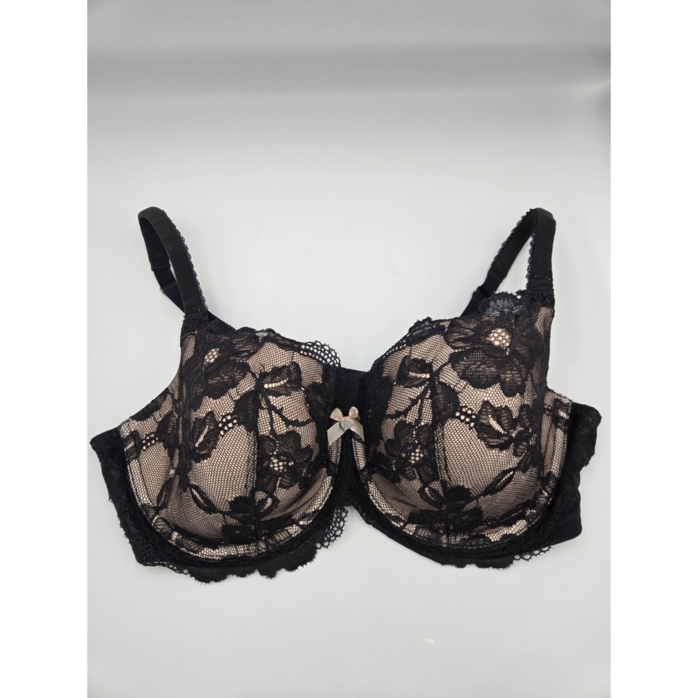 Victoria's‎ Secret Women's Black Bra 38D Lined Demi/Double Buste Lace